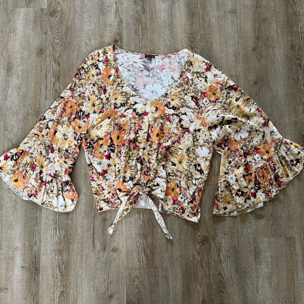 Coco + Carmen Autumn Floral Blouse